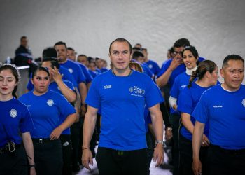 Impulsa Carlos Orvañanos programa de ejercicio y nutrición entre policías de Cuajimalpa