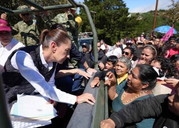 DESTINAMOS TODA LA FUERZA PARA APOYAR A POBLACIÓN AFECTADA POR LLUVIAS: PRESIDENTA SHEINBAUM