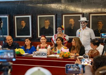 Presentan programa de actividades del festival de día de muertos «Pomuch para el mundo» 2025