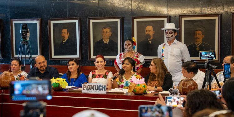 Presentan programa de actividades del festival de día de muertos «Pomuch para el mundo» 2025