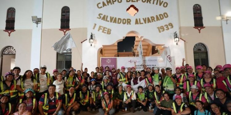 En Yucatán pedalean contra el cáncer de mama y las adicciones