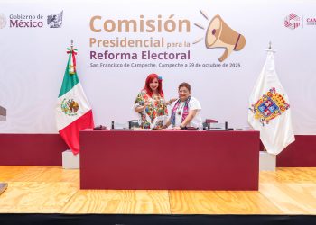 Layda Sansores, preside la Audiencia Pública Estatal de la Comisión Presidencial para la Reforma Electoral