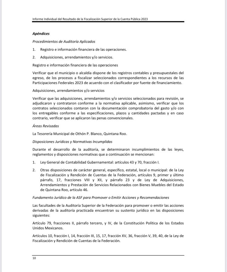 Yensunni Martínez bajo la lupa: ASF detecta irregularidades por más de 10 millones en Othón P. Blanco