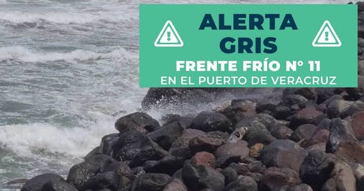 Alerta Gris en Veracruz por Frente Frío 11: Lluvias y Vientos Intensas