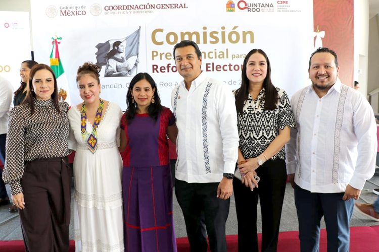 Pleno del TEQROO participa en la Audiencia Pública de la Comisión Presidencial para la Reforma Electoral