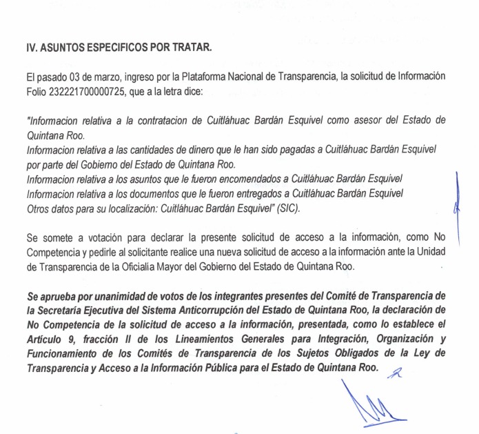 Cuitlauhac Bardan Ezquivel auto proclamado representante de la presidenta Sheinbaum, brazo corruptor en el gobierno de Quintana Roo, represión política, presión a medios de comunicacion y empresarios que no seden a sus corruptos intereses económicos y políticos