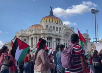 Marcha en apoyo a Palestina termina con tres policías heridos