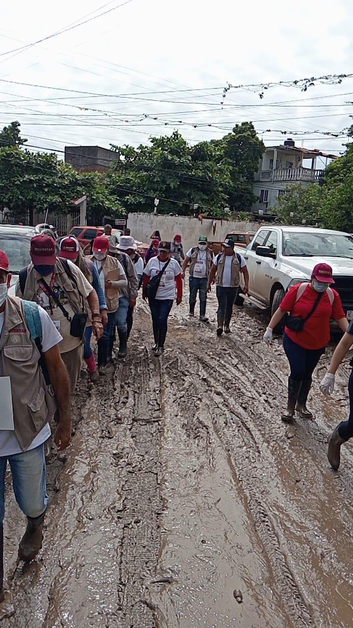 Avanzan Servidores de la nación en el Censo de Bienestar en zonas afectadas por las lluvias en Hidalgo, Puebla, San Luis Potosí, Veracruz y Querétaro