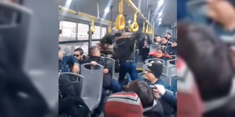 Pasajeros frustran asalto en autobús y golpean a presunto ladrón entre CDMX y Edomex: “Háblale a la patrulla”
