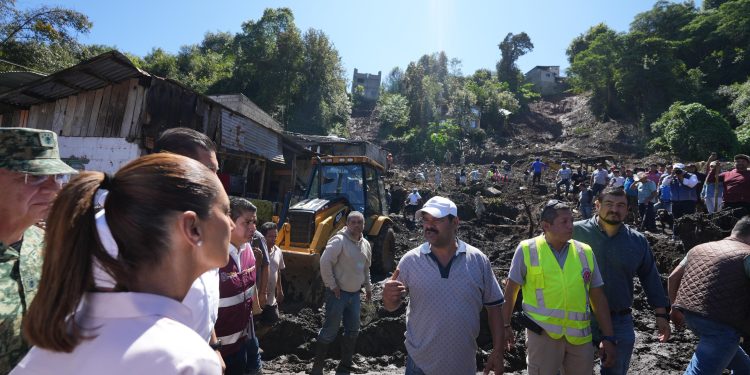 Apoyos federales a damnificados por lluvias comenzarán a entregarse la próxima semana: Sheinbaum