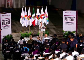 La presidenta Ana Paty Peralta impulsa la transformación policial en Cancún