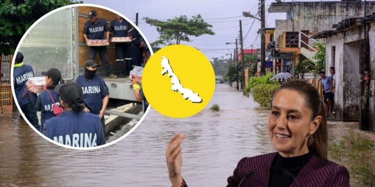 Entrega de Apoyos a Damnificados por Inundaciones en Veracruz y Otros Estados