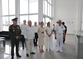 Claudia Sheinbaum y Rafael Marín inauguran moderna instalación aduanera en Veracruz