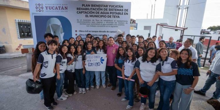 Invierten más de 2.3 millones en agua potable para Teya