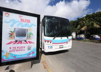 Inicia este fin de semana la “Ruta Mar”, transporte gratuito a playas para familias de Cancún