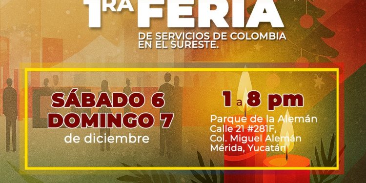 Feria de Servicios del Sureste reunirá a la comunidad colombiana en Mérida