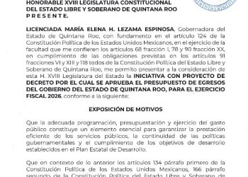 Presentan al Congreso Presupuesto Electorero de 56,000 millones de pesos para 2026, pretende Gobierno Estatal manejo discrecional de recursos.