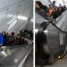 Doce usuarios lesionados tras caída en escalera del Metro en Ciudad Deportiva