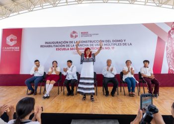 Layda Sansores resalta a la educación como igualador social; Calakmul entra en el mapa educativo nacional