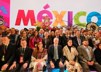 Participa Mara Lezama, junto con Josefina Rodríguez y Quirino Ordaz, en la inauguración del pabellón de México en FITUR 2026