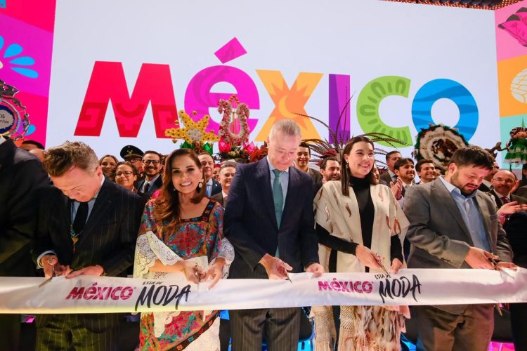 Participa Mara Lezama, junto con Josefina Rodríguez y Quirino Ordaz, en la inauguración del pabellón de México en FITUR 2026