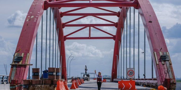 Puente Nichupté alcanza 92% de avance y transformará la movilidad en Cancún: Mara Lezama