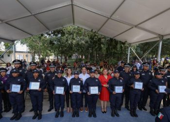 Juntos continuamos fortaleciendo la transformación policial en Cancún: Ana paty peralta