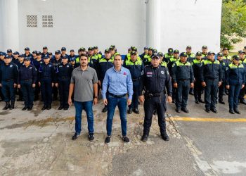 Diego Castañón Trejo reconoció el trabajo de los elementos de Seguridad Pública y Protección Ciudadana de Tulum