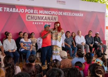 Layda Sansores, inauguró obras de infraestructura carretera y caminera por $19.4 millones, en el Camino Real