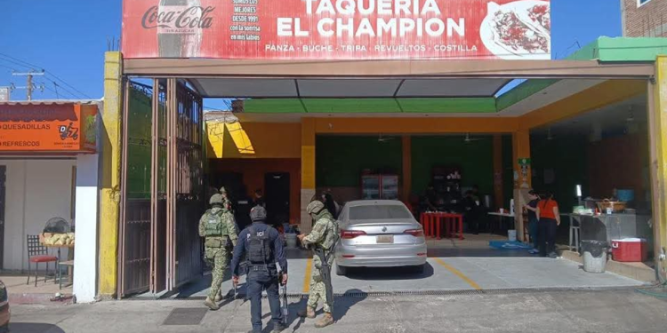 Ataque armado en taquería de Culiacán deja dos hombres muertos
