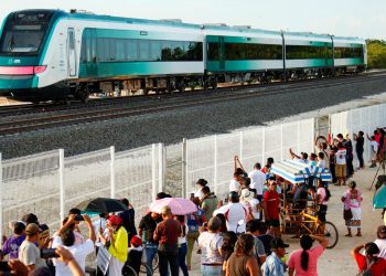 Alta afluencia reactiva movilidad en la estación del Tren Maya en Campeche