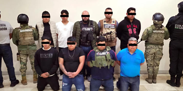 Desarticulan en Puebla célula criminal ligada al CNG; detienen a nueve personas