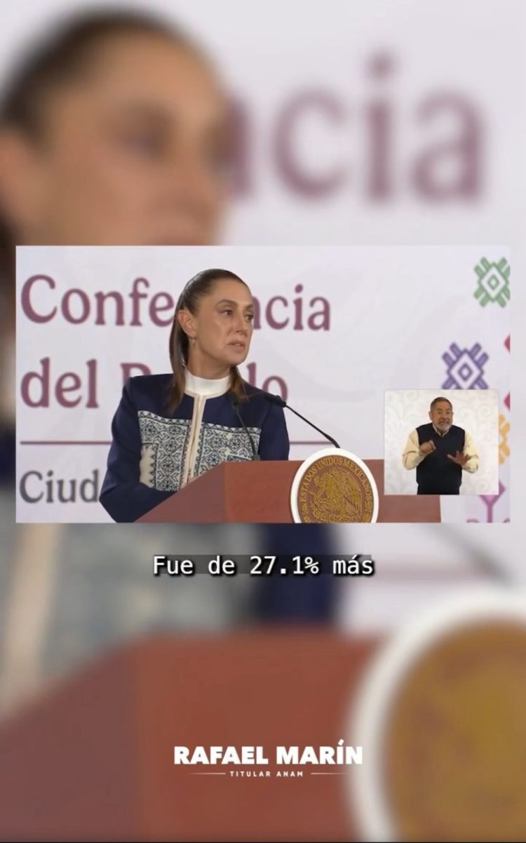 Claudia Sheinbaum reconoce labor de Rafael Marín al frente de la ANAM por incremento histórico en recaudación aduanera