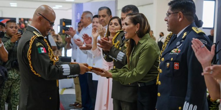 Mara Lezama reconoce al Ejército como pilar de la seguridad y la transformación de Quintana Roo