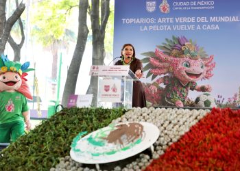 Con topiarios en 90 avenidas, la ciudad se vestirá de color y brillo rumbo al Mundial, asegura Clara Brugada