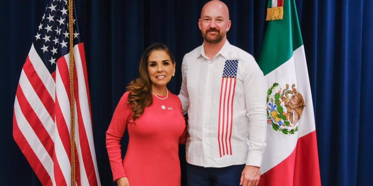 Mara Lezama refrenda alianza estratégica con Estados Unidos en el inicio de las celebraciones de los 250 años de la Independencia de la Unión Americana
