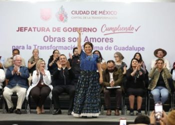 Cumple Clara Brugada con obras prometidas, en Chalma de Guadalupe, en la GAM