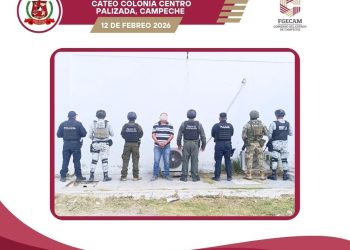 Fiscalía de Campeche ejecuta cateo en Palizada; asegura a un hombre y presunta droga