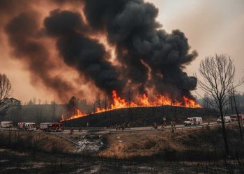Incendio en Nezahualcóyotl agrava mala calidad del aire en el Valle de México