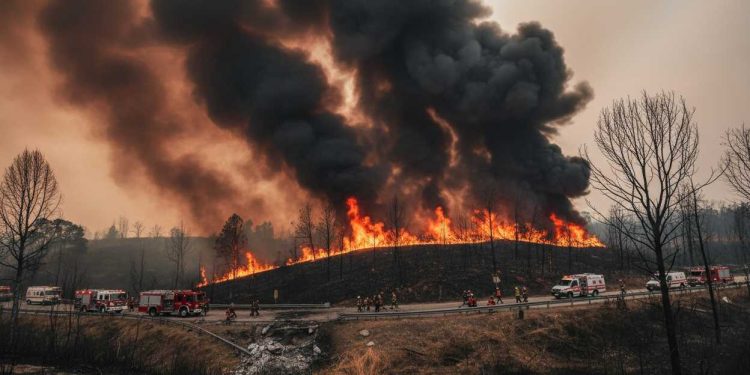 Incendio en Nezahualcóyotl agrava mala calidad del aire en el Valle de México