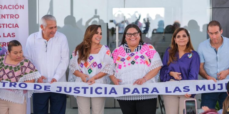 Inauguran Mara Lezama y Citlalli Hernández el Centro de Justicia para las Mujeres en Tulum