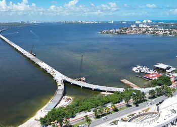 Preparan inauguración del Puente Nichupté en Cancún