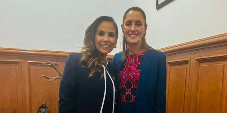 Mara Lezama se reúne con Claudia Sheinbaum Pardo para dar seguimiento a proyectos en Quintana Roo
