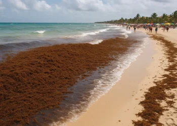 Quintana Roo refuerza estrategia contra el sargazo y analiza barrera en Playa Corales