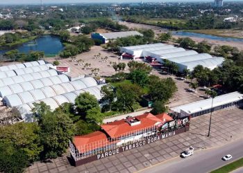 Rehabilitación del Parque Tabasco “Dora María” alcanza 90 % de avance