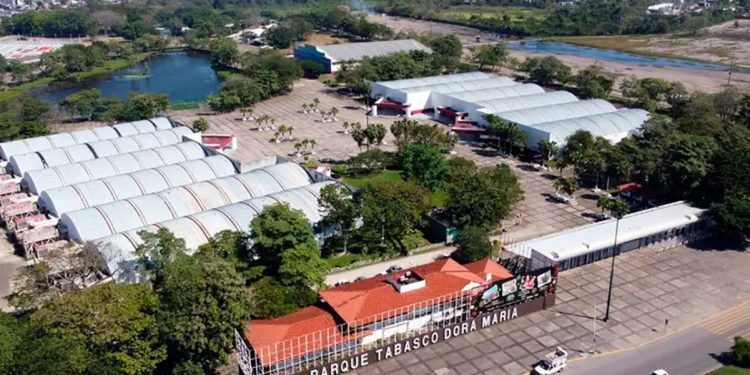 Rehabilitación del Parque Tabasco “Dora María” alcanza 90 % de avance
