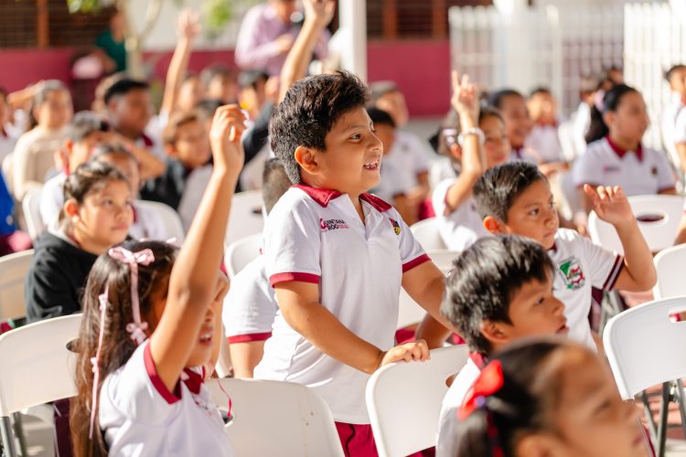 INAUGURAN DOMO EN LA PRIMARIA “OCTAVIANO SOLÍS AGUIRRE” EN BENEFICIO DE MÁS DE 800 ESTUDIANTES