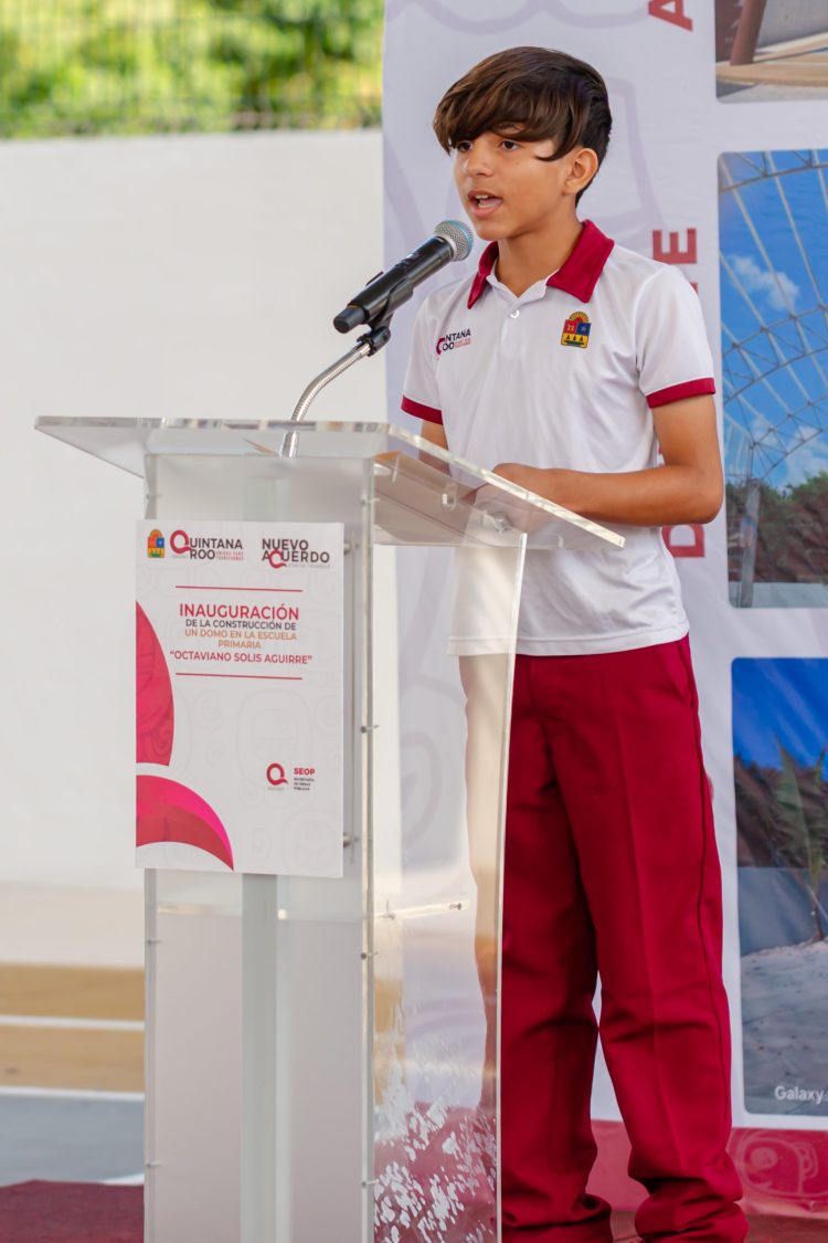 INAUGURAN DOMO EN LA PRIMARIA “OCTAVIANO SOLÍS AGUIRRE” EN BENEFICIO DE MÁS DE 800 ESTUDIANTES