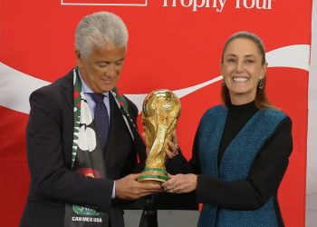 El trofeo mundialista llega a Palacio Nacional rumbo a 2026