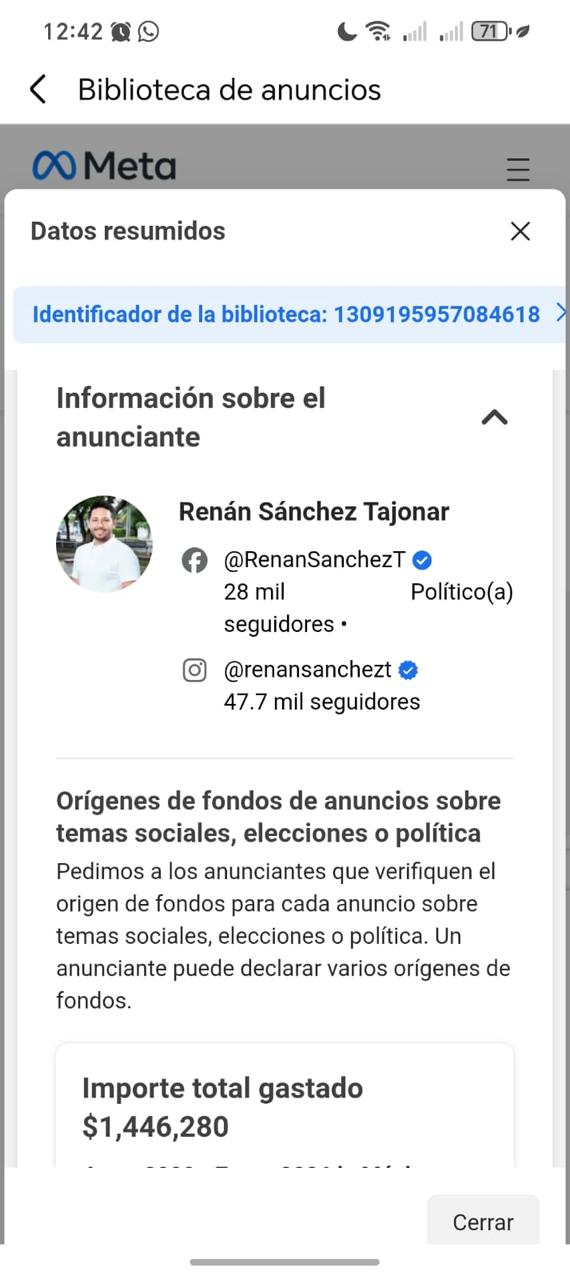 La “Mafia Verde” infla números con millonario gasto en redes, Renan Sánchez simula fuerza electoral en el estado